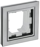 Рамка универсальная IEK Brite РУ-1-БрС-44 1-м. IP44 сталь картинка